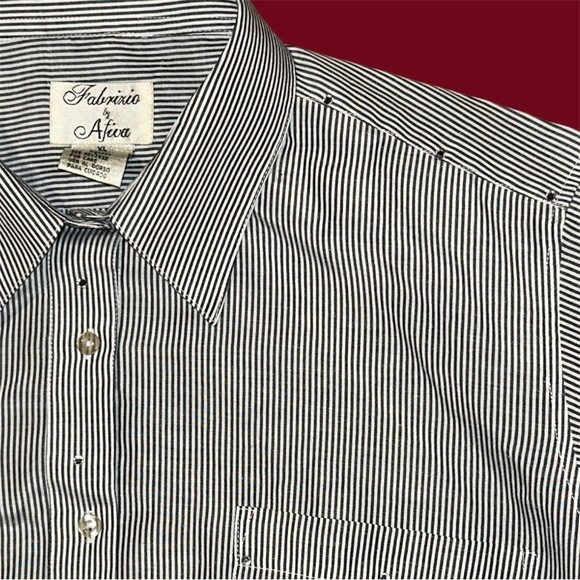 Vintage Women’s Blouse Black & White Striped w/ Sequin & Embroidered Cats - Picture 7 of 10